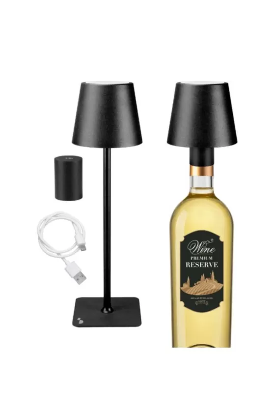 Beper Rechargeable Table Lamp 2 In 1 - Black