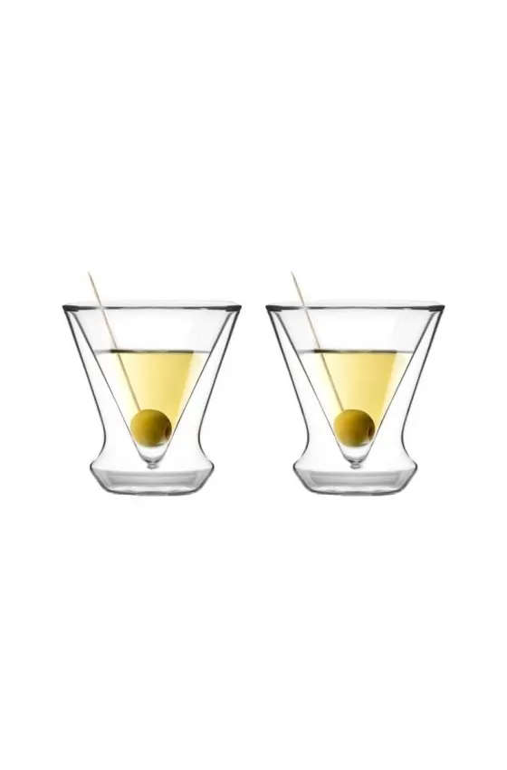 Vialli Set of 2 MARTINI GLASS DOUBLE WALL SOHO - 155ML