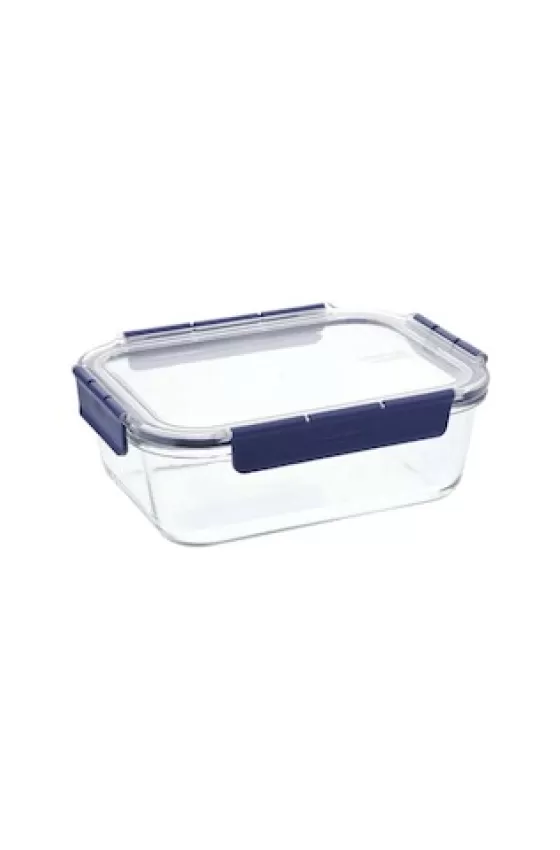 LocknLock Topclass Square Leak Proof Heat Resistant Glass Food Storage Container - 2L