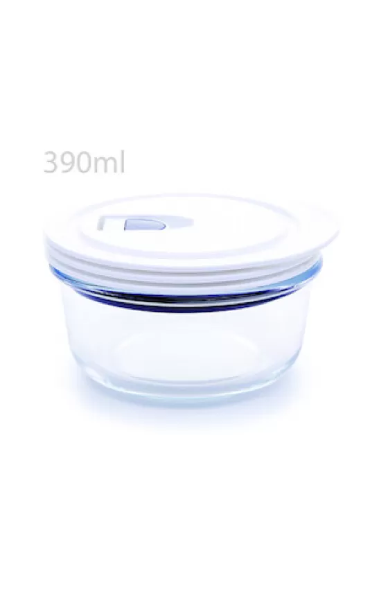 testa food container Tempered Glass round 390ML