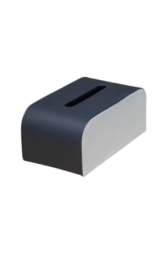Testa Leather Curved Tissue Box - 1