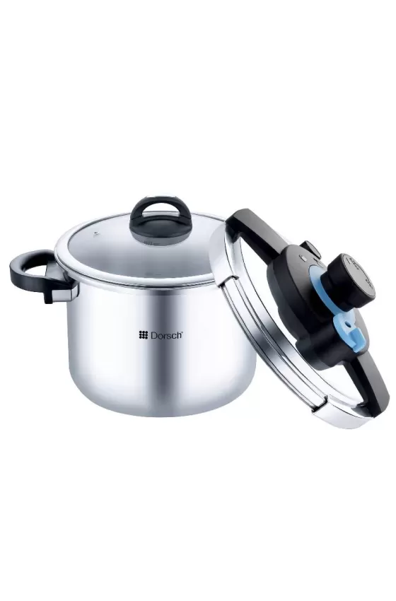 Dorsch Pressure Cooker Go Press 10L + Glass Lid
