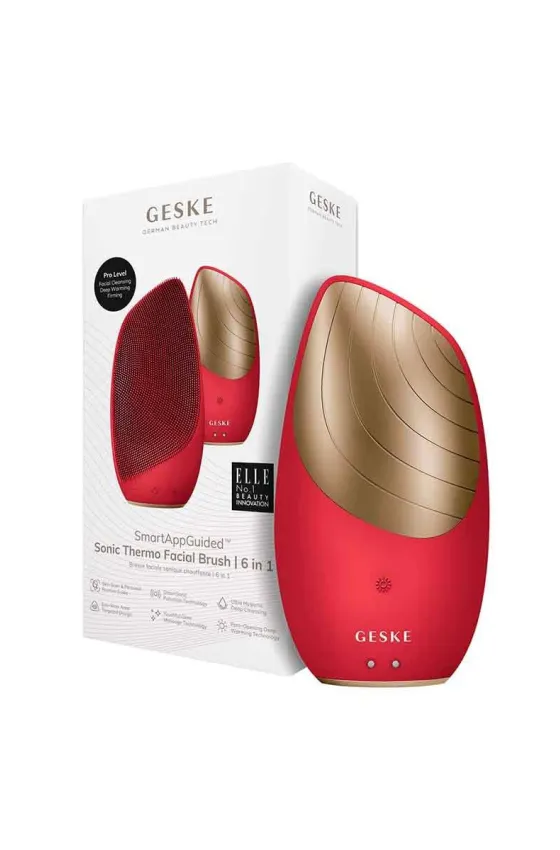 GESKE Sonic Thermo Facial Brush 6 in 1 “Special Edition”+ Free Travel bag